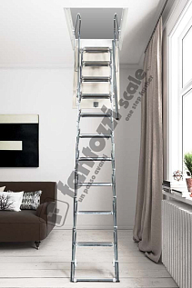 Купить Выдвижная металлическая лестница на чердак Fantozzi scale Svezia - изображение 3